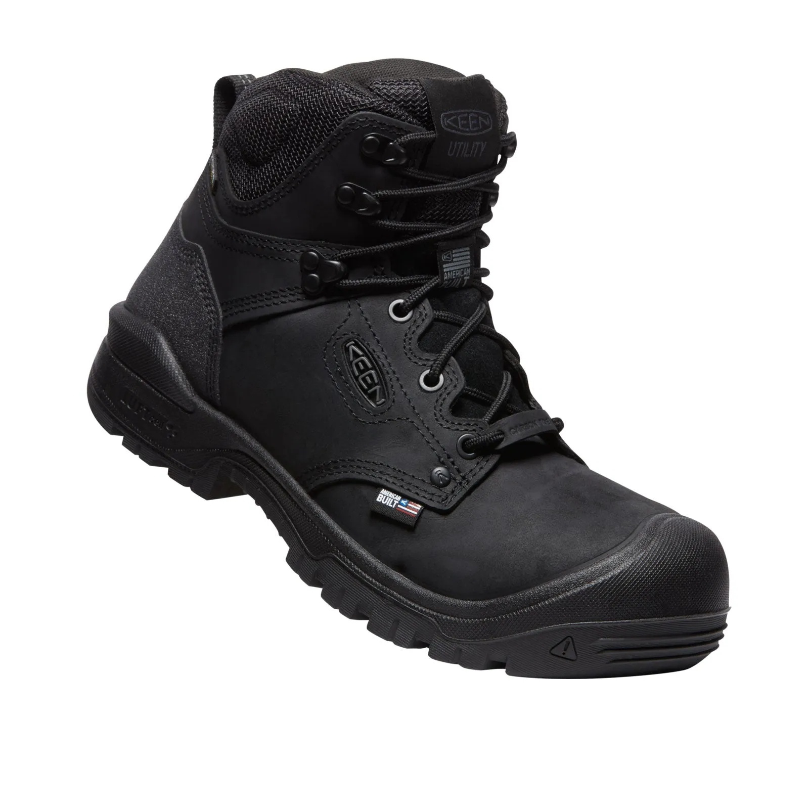 Keen Utility Independence 6" Waterproof Carbon Fiber Toe Work Boot (Men) - Black/Black