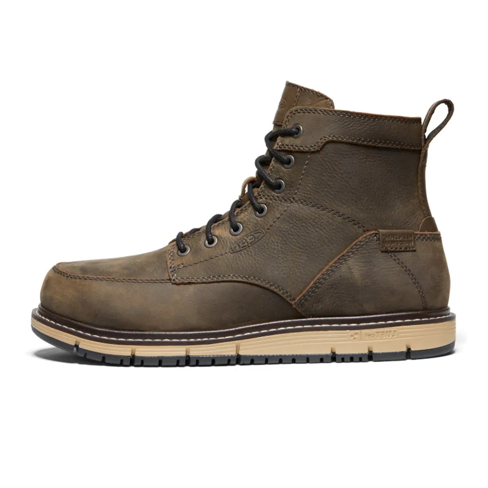 Keen Utility San Jose 6" Waterproof Aluminum Toe Work Boot (Men) - Cascade Brown/Black