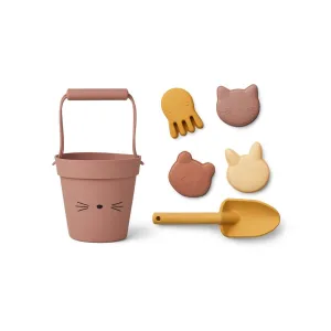 Liewood Dante Beach set - Cat Dark Rose