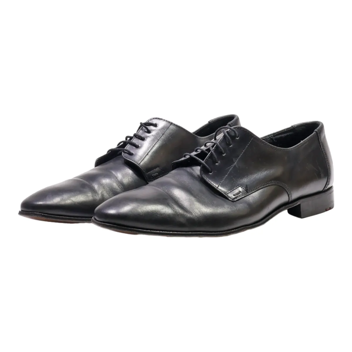 LLOYD Oxford Shoes Black Leather Mens UK 8