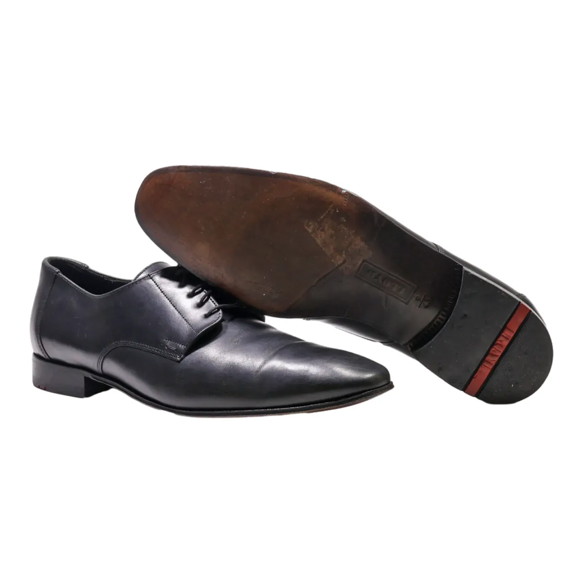 LLOYD Oxford Shoes Black Leather Mens UK 8