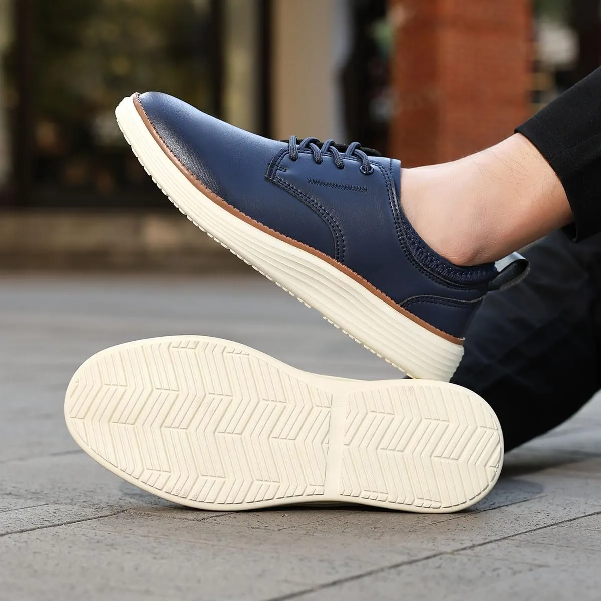 Men's Oxford Casual Dress Shoes Business Formal Sneakers Fashion Comfort Walking Shoes