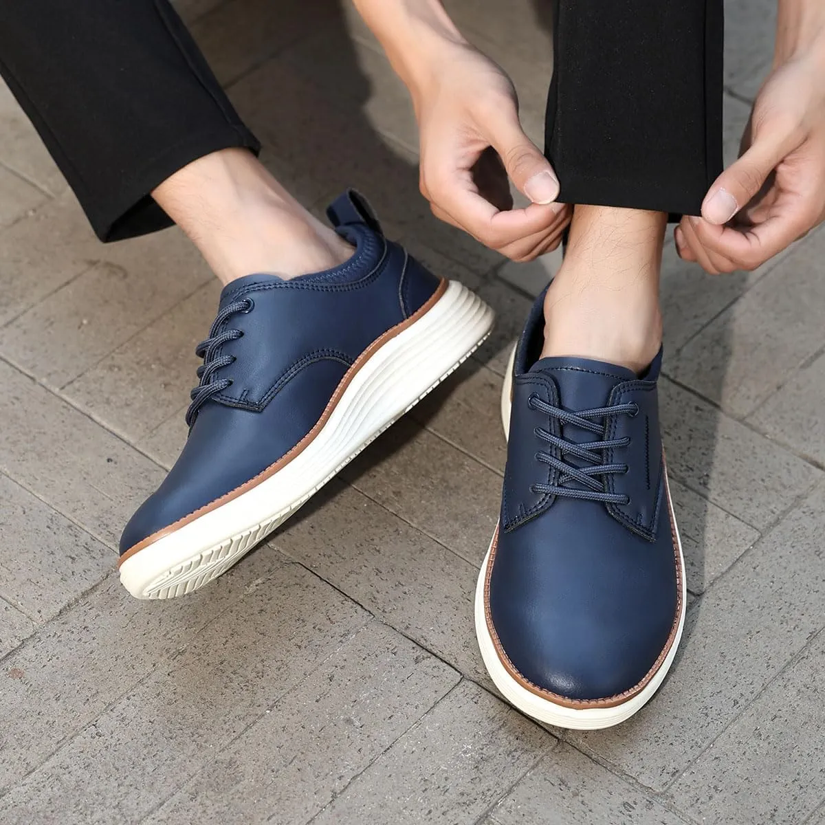 Men's Oxford Casual Dress Shoes Business Formal Sneakers Fashion Comfort Walking Shoes