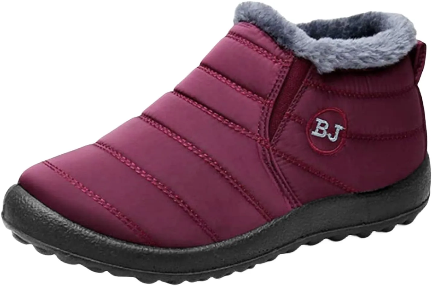 Snow Boots for Women Waterproof Winter Boots Anti-Slip Ankle Booties Slip On Warm Fur Lined Comfortable Womens Sneaker