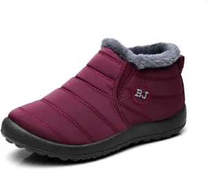 Snow Boots for Women Waterproof Winter Boots Anti-Slip Ankle Booties Slip On Warm Fur Lined Comfortable Womens Sneaker