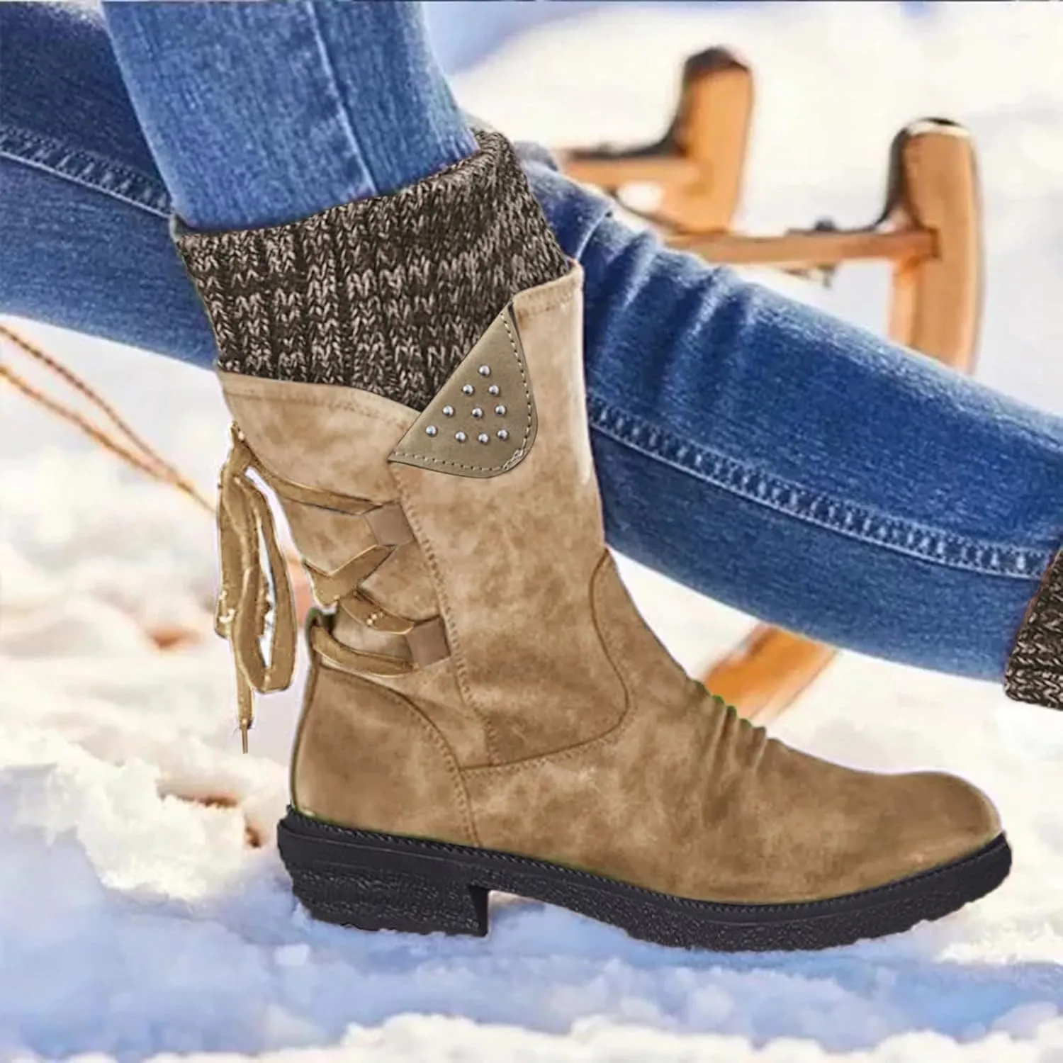 Snow Shoes For Men Water Proof Boots for Women Casual Mid Thick For Women Boots women's boots Womens Snow Boots