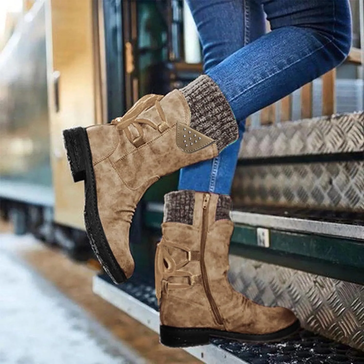 Snow Shoes For Men Water Proof Boots for Women Casual Mid Thick For Women Boots women's boots Womens Snow Boots