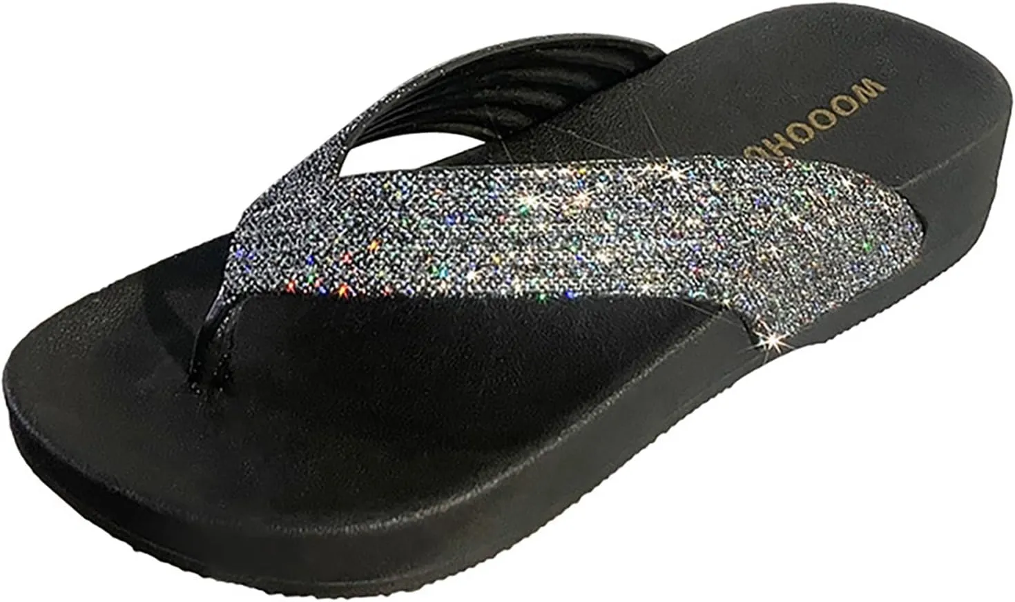 Walking Sandals for Women Fashion Trendy Beach Shoes Platform Flip Flops Versatile Wedge Slippers for Women Open Toe
